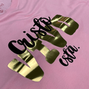 Camiseta Feminina Rosa Cristo Vivo Está