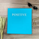 Camiseta Feminina Turquesa Aplique Positive