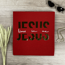 Camiseta Feminina Vermelha Jesus Lives In Me