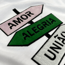 Camiseta Feminina Branca Direção Amor