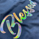 Camiseta Masculina Azul Blessed Holográfico