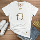 Camiseta Feminina Branca Calvário