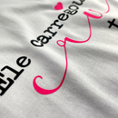 Camiseta Feminina Branca Ele Carregou a Nossa Cruz