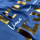 Camiseta Feminina Azul Jesus Lives In Me