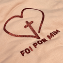 Camiseta Feminina Salmão Foi Por Mim