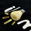 Camiseta Feminina Preta Iluminada