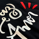 Camiseta Feminina Preta Paz e Amor