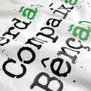 Camiseta Feminina Branca Perdão, Compaixão, Bênção.